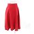 Falda de lino Caleche bordada de Hermès Roja - vista 4