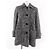 Burberry London Nova check Mohair Wool Coat Black