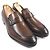 Autre Marque Berluti Refret Patina Leder Slipper Braun - Ansicht 3