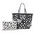 Bolso tote limitado LOUIS VUITTON × yayoi kusama Neverfull MM Monogram Empreinte Negro Blanco