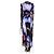 Rat & Boa Lila und schwarze Blumen Wickelkleid - Größe S - Ansicht 2