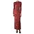 Reformation Rotes Tommie Strick-Maxikleid - Größe XS