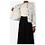 Ba&Sh Ecru Roza Tweed-Jacke - Größe UK 6 Roh - Ansicht 4