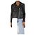 Samsoe & Samsoe Schwarze Leder-Bikerjacke - Größe XS
