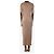 Autre Marque Beige gerippter Strickkleid - Größe S Braun - Ansicht 2