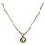 Christian Dior CD Rundanhänger Halskette Metall Golden - Ansicht 4