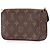 Borsa a tracolla Louis Vuitton Monogram Multi Pochette Felicie Marrone Cachi Monogramma - vista 2