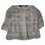Milady Kurze Jacke aus Raccoon Fell beige