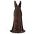 Roberto Cavalli Abendkleid Leopard Print Braun
