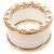 Bulgari Bvlgari B-ZERO1 4-Band Ring Weiß Golden - Ansicht 4
