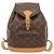 Zaino Montsouris MM Louis Vuitton Marrone Monogramma - vista 2