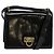 Borsa a Spalla Gancini in Pelle Nera e Oro Salvatore Ferragamo Auth 140988 Nero D'oro