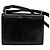 Borsa a Spalla Gancini in Pelle Nera e Oro Salvatore Ferragamo Auth 140988 Nero D'oro - vista 2