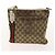 Borsa in tela GG Gucci linea Sherry in pelle 2 pezzi beige nera Auth 139097 Nero - vista 3