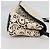 CHANEL Borsa a Spalla in Paillettes Pelle Bianca Oro CC Auth 140995 Bianco D'oro - vista 5