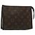 LOUIS VUITTON Monogram Poche Toilette 19 Pouch M47544 LV Auth 142328 Monograma