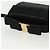 Borsa a Spalla Salvatore Ferragamo Vala Satin Nero Oro Auth 142122 D'oro - vista 7