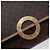 Céline CELINE Macadam Canvas Kreis Schultertasche aus PVC-Leder in Braun und Gold Auth 140226 Golden - Ansicht 17
