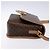 Céline CELINE Macadam Canvas Kreis Schultertasche aus PVC-Leder in Braun und Gold Auth 140226 Golden - Ansicht 3