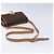 Céline CELINE Macadam Canvas Kreis Schultertasche aus PVC-Leder in Braun und Gold Auth 140226 Golden - Ansicht 7