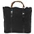 Borsa Tote in Nylon Nero Argento Gucci Bamboo 002 2058 0412 5 Auth ep10054 - vista 13