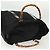 Borsa Tote in Nylon Nero Argento Gucci Bamboo 002 2058 0412 5 Auth ep10054 - vista 6