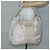 Borsa a Spalla Salvatore Ferragamo Nylon Beige Argento Autentica BA5336 - vista 24