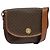 Céline CELINE Macadam Canvas Shoulder Bag PVC Leather Brown Gold Auth ep10815 Golden