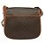 Céline CELINE Macadam Canvas Shoulder Bag PVC Leather Brown Gold Auth ep10815 Golden - view 2