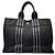 Hermès Vintage Hermes Mini Tote Bag aus Canvas Schwarz