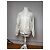 Vintage Balenciaga Polyester Blouson Weiß M - Ansicht 10