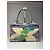 Vintage Emilio Pucci Handtasche in abstraktem Blauton Beige - Ansicht 2