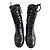 Botas Chanel de piel negra Negro