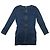 PIERRE BALMAIN LANGARMIGES DENIM-KLEID Blau - Ansicht 2