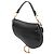 Borsa Saddle Mini Nera in Pelle di Vitello Liscia Dior Nero - vista 2