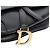 Borsa Saddle Mini Nera in Pelle di Vitello Liscia Dior Nero - vista 8