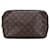 Louis Vuitton Brown Monogram Trousse Toilette 28 Cloth Cloth  ref.2519562