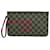 Louis Vuitton Brown Damier Ebene Neverfull Pochette Cloth Cloth  ref.2519644
