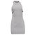 Abito Mini Halterneck Herve Leger x Julia Restoin Roitfeld in Viscosa Bianca Bianco Crudo