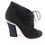 Chanel COCO Mark Wildleder Stiefeletten Schwarz - Ansicht 5