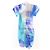 Issey Miyake Wasserfarben Polyester Kleid PLEATS PLEASE Blau - Ansicht 3