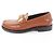 Mocassini in pelle con logo Gucci in metallo Marrone - vista 5