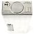 Alfred Dunhill Dunhill Block Check Quadratfeuerzeug Silber - Ansicht 5