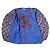 Autre Marque Blusa de Algodão Bordada com Balão V.DE.VINSTER Azul