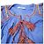 Autre Marque Blusa de Algodão Bordada com Balão V.DE.VINSTER Azul - vista 4