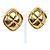 Orecchini a clip in metallo CC Rhombus di Chanel D'oro