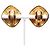 Orecchini a clip in metallo CC Rhombus di Chanel D'oro - vista 2