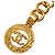 Timeless Vintage Chanel Coco Mark runder Kettengürtel Golden - Ansicht 2