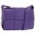 Autre Marque BAG CANDY MAXI INTRECCIATO IN PELLE VIOLA AUTH BA5953 Porpora