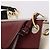 Chloé Borsa a Spalla Chloe Roy in Pelle Bordeaux Oro Auth BA5266 D'oro Bordò - vista 18